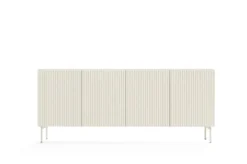 Madia moderna 195 cm con 4 ante push to open beige cashmere MALK42