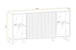 Madia moderna con luci a LED 160x82 MP25