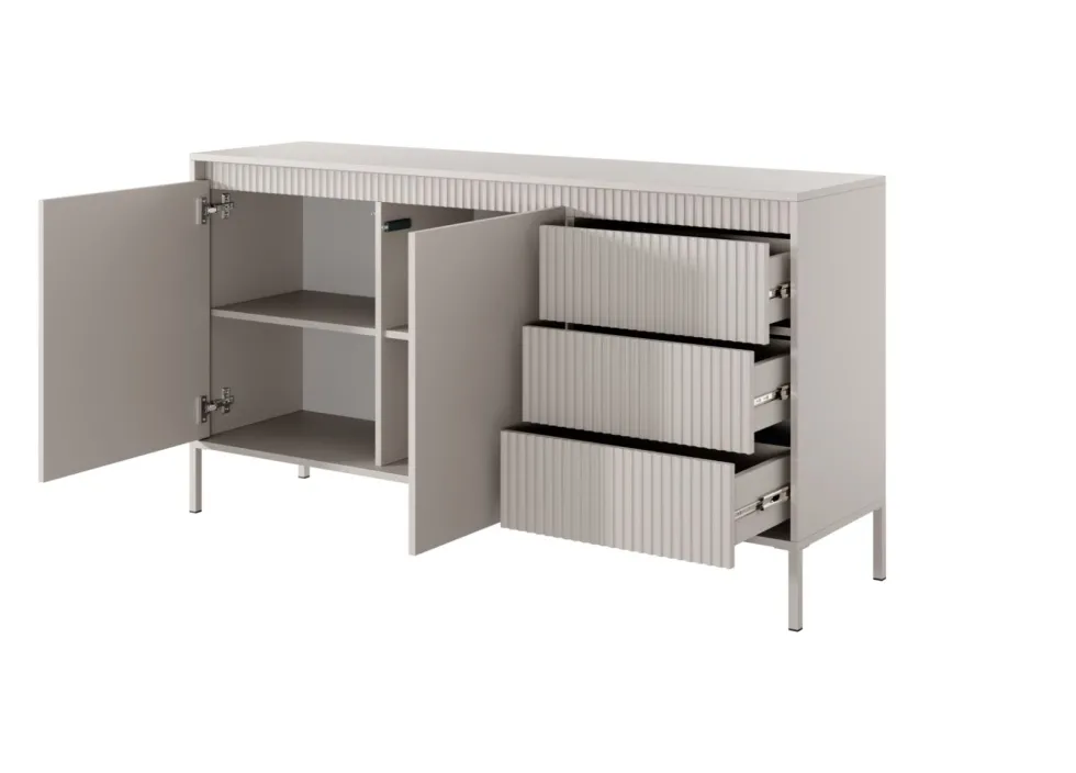 Madia moderna 153x81cm beige MALK34