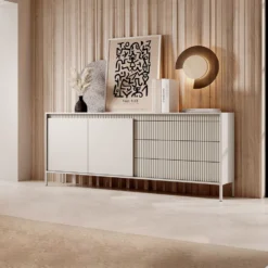 Madia moderna 187x81cm beige MALK35