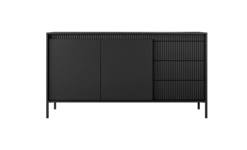 Madia moderna 153x81cm nero MALK34