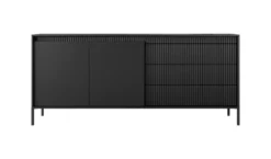 Madia moderna 187x81cm nero MALK35