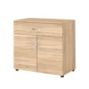 Madia salvaspazio moderna 80x73 cm con ante soft closing rovere MG3