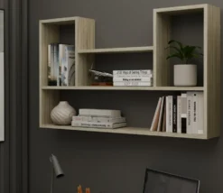 Mensola moderna 100x60 cm rovere chiaro MNT4