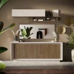 Mensola orizzontale 138x19 cm rovere scuro MML5