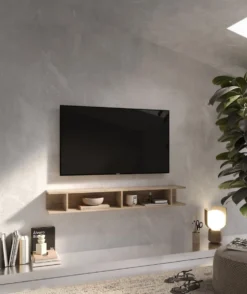 Mensola porta tv 138x19 cm rovere PTL29