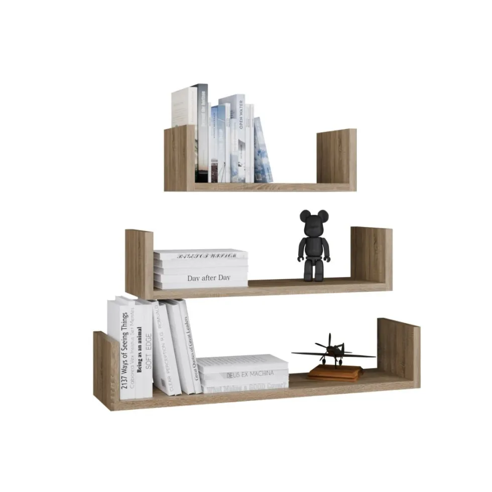 Mensole da parete in diverse misure rovere chiaro MNT2