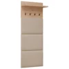 Mobile attaccapanni per ingresso rovere e grigio 156x60 AIP3