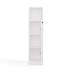 Mobile bagno salvaspazio 25,5x102 cm con 2 ante bianco opaco MBT7