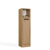 Mobile bagno salvaspazio 25,5x102 cm con 2 ante rovere MBT7