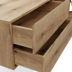 Mobile bagno sospeso 140 cm con anta a ribalta rovere antico MLBT3