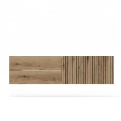 Mobile bagno sospeso 140 cm con anta a ribalta rovere antico MLBT3
