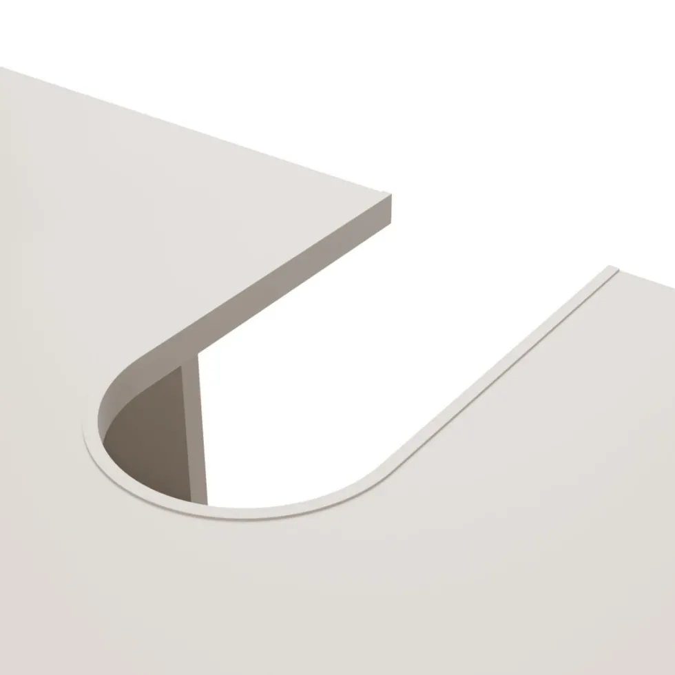 Mobile bagno sospeso 140 cm con anta a ribalta cashmere MLBT3