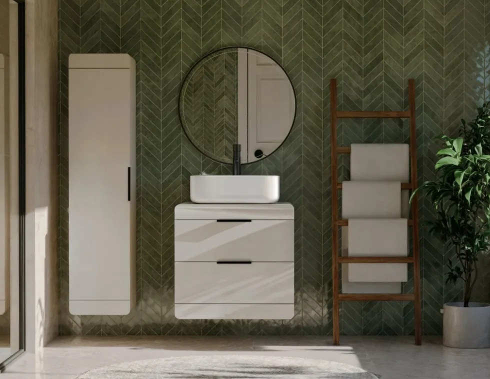 Mobile bagno sospeso 60 cm con cassetti soft-close cashmere MLBT7