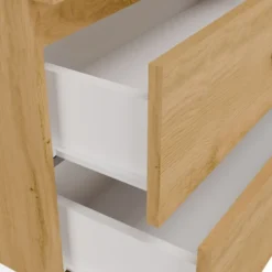 Mobile bagno sospeso 60 cm con 2 cassetti rovere MLBT1