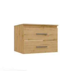 Mobile bagno sospeso 60 cm con 2 cassetti rovere MLBT1