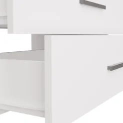 Mobile bagno sospeso 60 cm con 2 cassetti bianco e rovere MLBT1