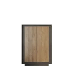 Mobile contenitore a 2 ante 106x171 cm grafite e rovere scuro MCL17