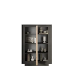 Mobile contenitore a 2 ante 106x171 cm grafite e rovere chiaro MCL17
