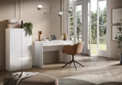 Mobile contenitore basso a 2 ante 63x114 cm bianco lucido MCL13