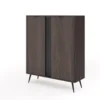Mobile contenitore moderno 113x134 cm a 2 ante quercia scuro MCLK11