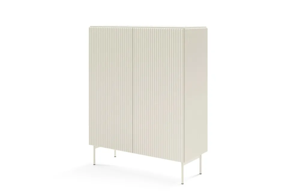 Mobile contenitore per soggiorno con 2 ante push to open in beige cashmere MCLK8