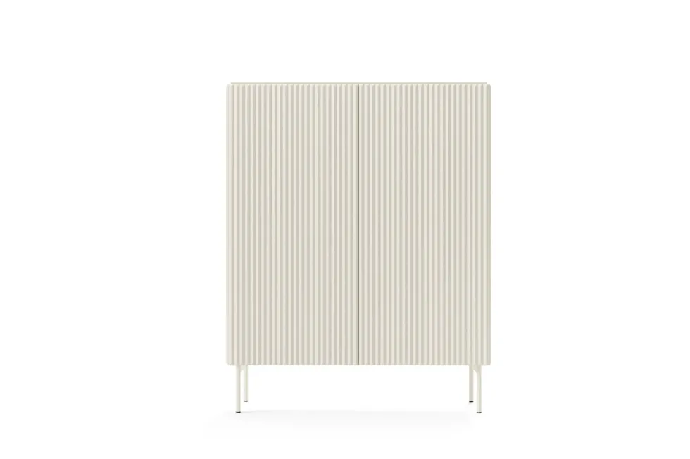 Mobile contenitore per soggiorno con 2 ante push to open in beige cashmere MCLK8