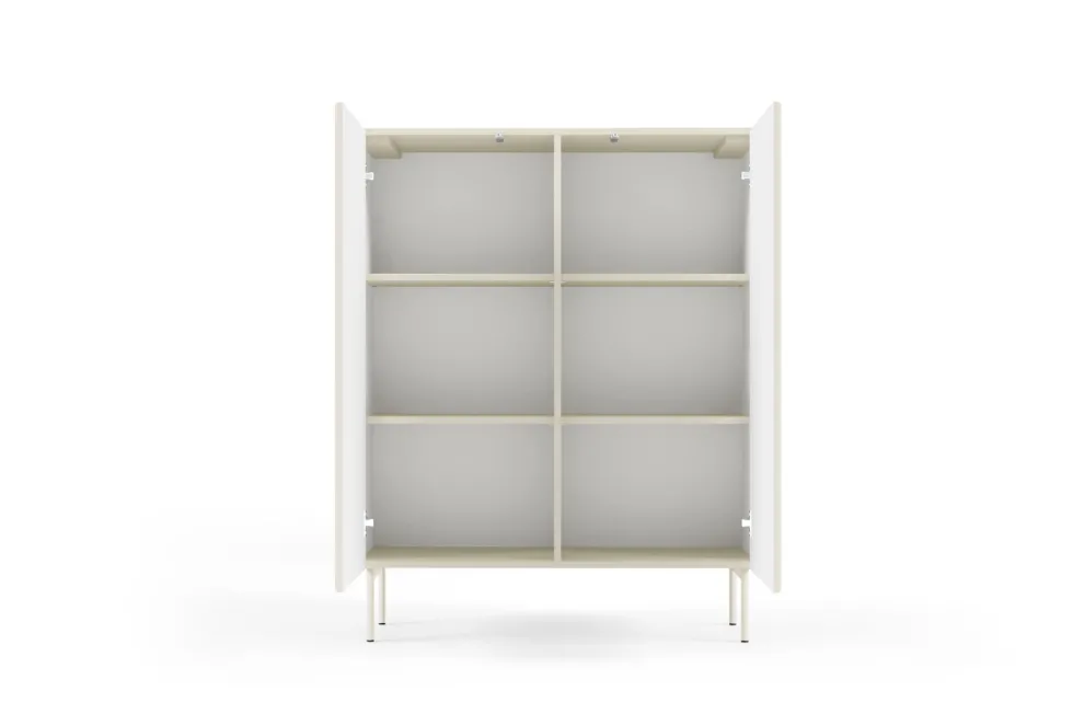 Mobile contenitore per soggiorno con 2 ante push to open in beige cashmere MCLK8