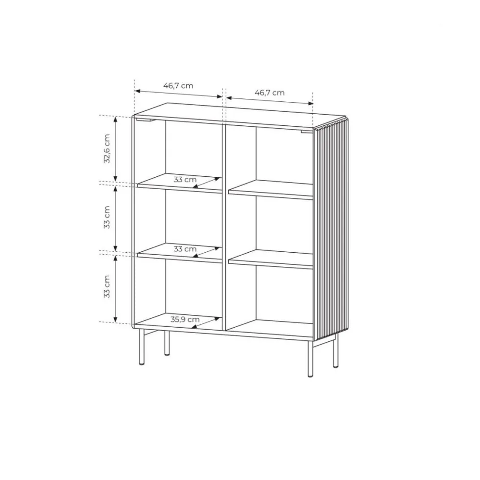 Mobile contenitore per soggiorno con 2 ante push to open in beige cashmere MCLK8