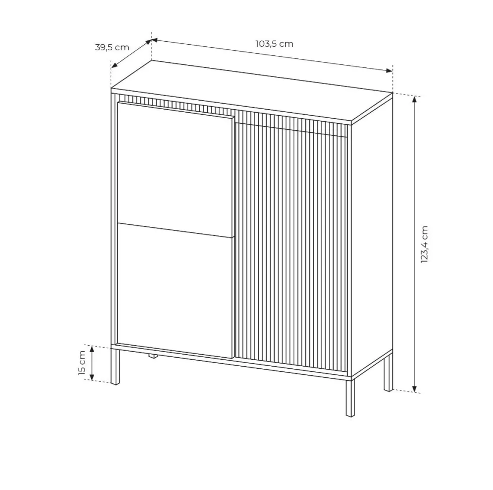 Mobile contenitore 103x123 beige MCLK7