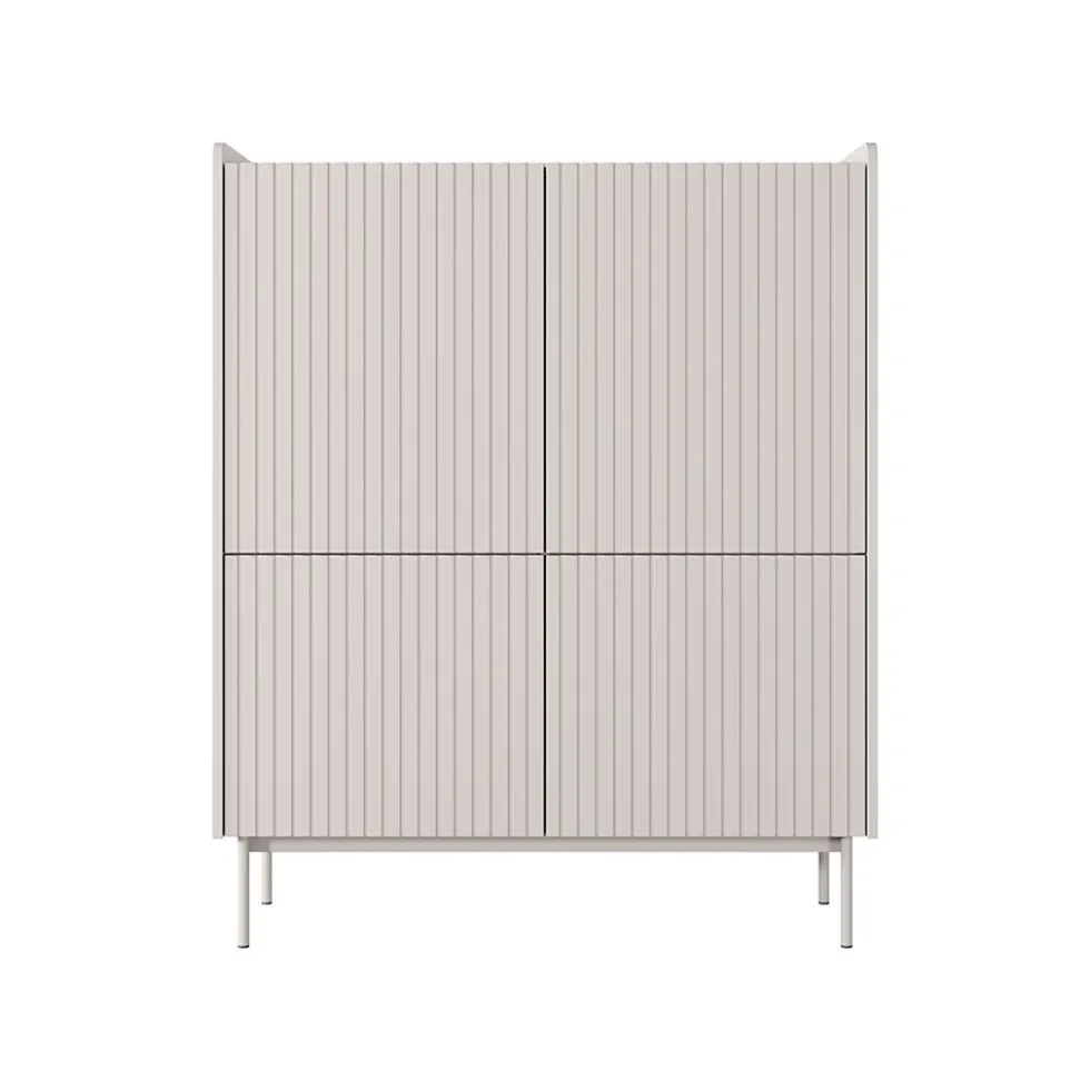 Mobile contenitore 103x126cm beige e rovere chiaro MCLK3
