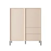 Mobile contenitore 103x123cm con luce LED beige MCLK1