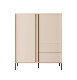 Mobile contenitore 103x123cm con luce LED beige MCLK1