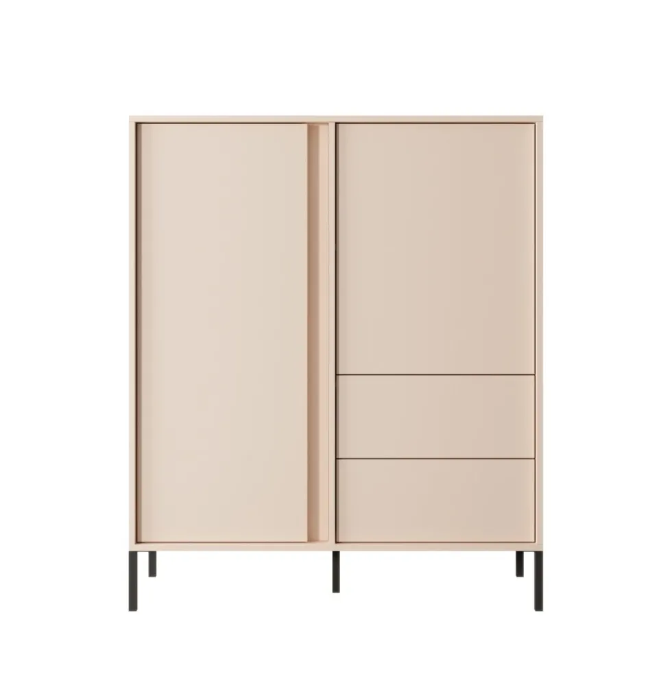 Mobile contenitore 103x123cm con luce LED beige MCLK1