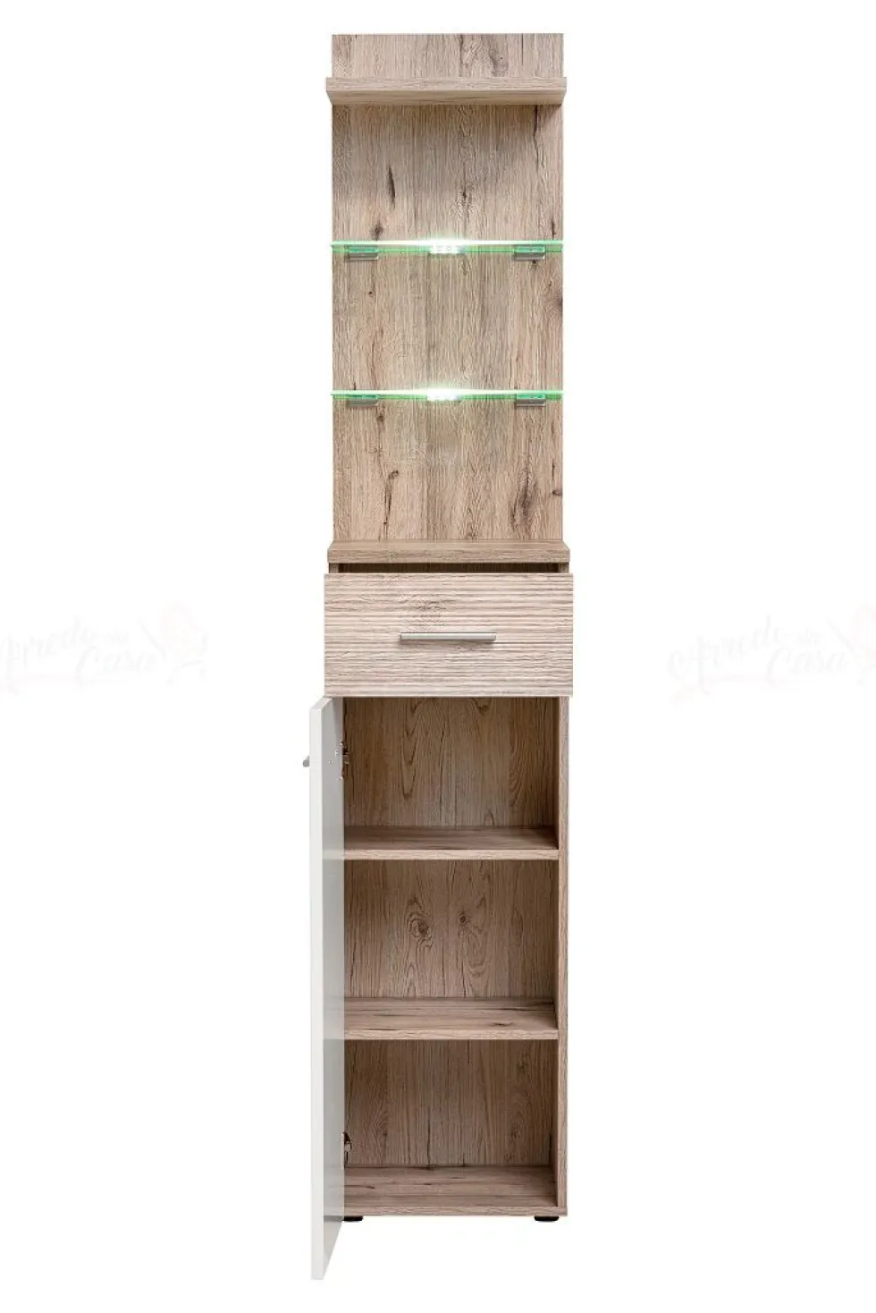 Mobile d'ingresso moderno bianco e quercia IP15