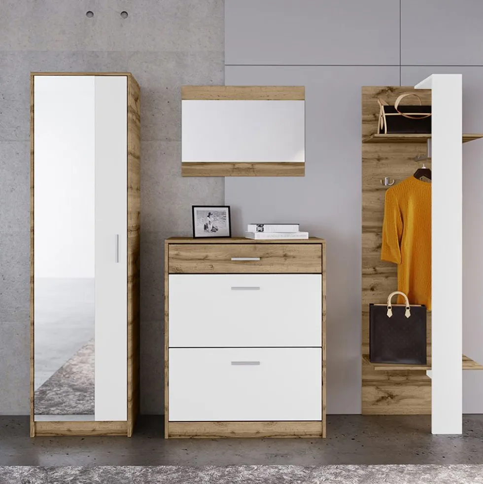 Mobile guardaroba per ingresso con specchio II4047