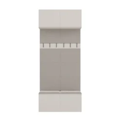 Mobile ingresso appendiabiti 100x238 con panca beige cashmere MIT14