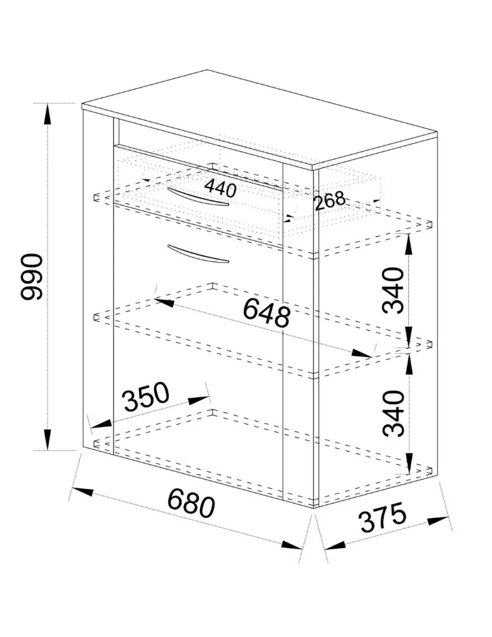 Mobile ingresso basso 68x99cm II20