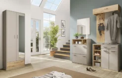 Mobile ingresso componibile grigio e rovere II15