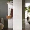 Mobile ingresso con armadietto 95x186 cm bianco lucido IL16