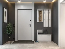 Mobile ingresso con specchio 85x180 cm bianco MIT1