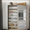 Mobile ingresso con specchio in rovere chiaro II2