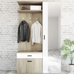 Mobile ingresso elegante in rovere chiaro II3