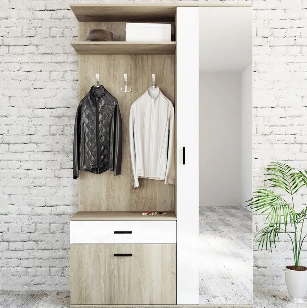 Mobile ingresso elegante in rovere chiaro II3