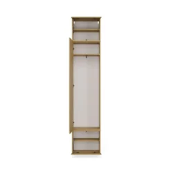 Mobile ingresso guardaroba 200x238 con panca rovere e grigio MIT13