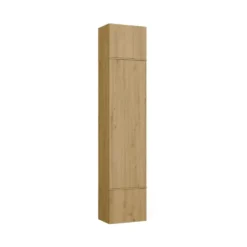 Mobile ingresso guardarobe 100x238 con appendiabiti rovere e grigio MIT15