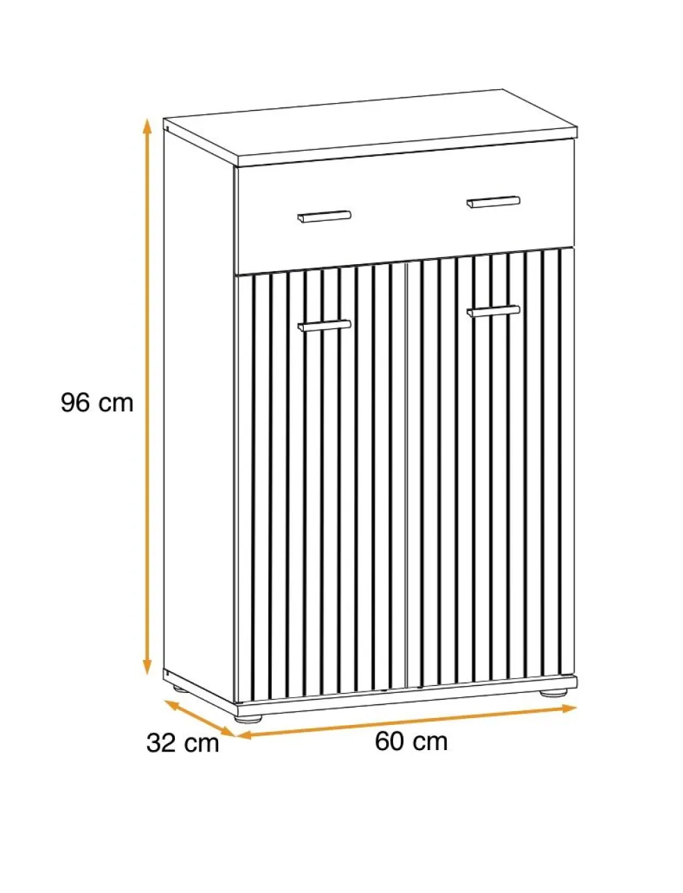 Mobile ingresso moderno con cassetto superiore 60x96 SIP2