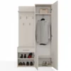 Mobile ingresso moderno con specchio beige cashmere MIT3