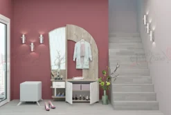 Mobile ingresso moderno con specchio in rovere IG7