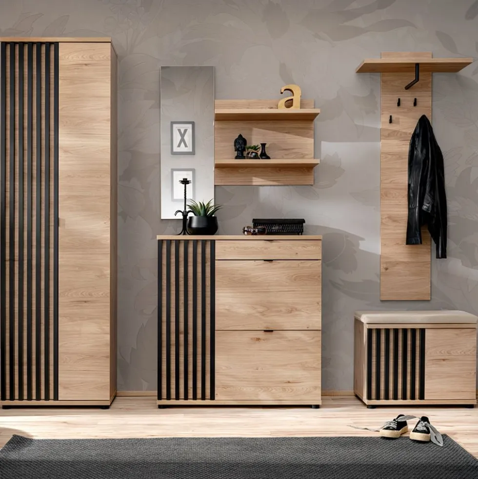 Mobile ingresso moderno rovere e nero 230x202 IP28
